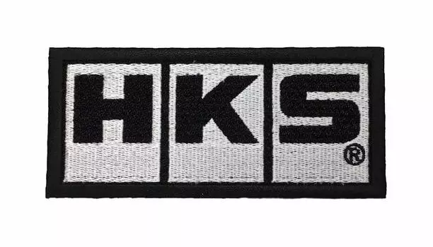 HKS Official Goods Embroidered Patch White Patch Logo PATCH HKS Official Goods LOGO 51003-AK142