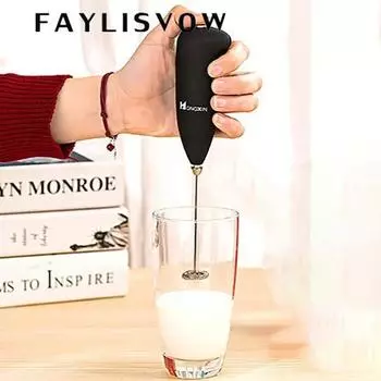 HL креативный электрический взбиватель для яиц, вспениватель молока, блендер для кофе, мини-блендер, кухонный гаджет чёрный