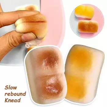 Хлеб Замешивать Молоко Кирпич Медленный Отскок Влажный Мягкий Всасывающий Щипок Милая Игрушка Моделирование Декомпрессии Для M9D6 Bread-One size