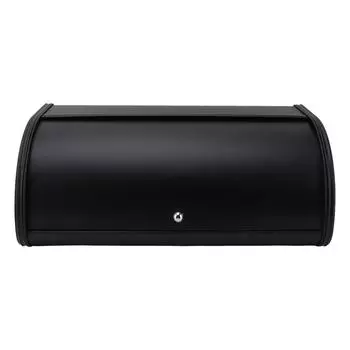 Хлебница для кухонного стола, черная, матовая, сохраняющая свежесть, железная хлебница, контейнер для хранения хлеба L