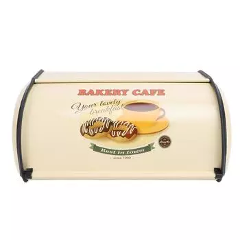 Хлебница Изысканная Элегантная Металлическая Хлебница Барабанного Типа для Хранения Хлеба, Торта, Пончиков, Печенья, Продуктов Type 3