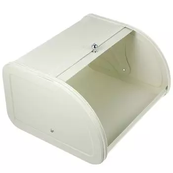 Хлебница Железный контейнер Винтажный чехол Органайзер для закусок Металлический контейнер Настольный держатель Коробки для выпечки Буханка 30X27X17CM белый