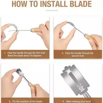 Хлебопекарный инструмент Lame с 5 лезвиями, ломкий режущий инструмент для приготовления теста, нож для выпечки кислого хлеба, банка для закваски, нож для надрезов, резак коричневый