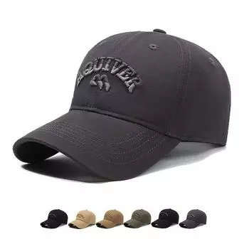 Хлопчатобумажная кепка с вышивкой в виде стерео буквы, уличная мужская и женская солнцезащитная шапка для путешествий, шляпа Snapback, солнцезащитный козырек, шляпа для рыбалки, козырек чёрный