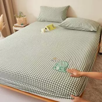 Хлопчатобумажная пряжа, окрашенная в стирку, Хлопчатобумажная детская кровать, Простыни, Постельные мешки, Хлопковые покрывала, Решетка, Сплошной цвет 120x200cm