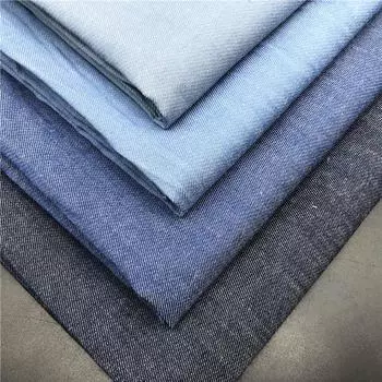 Хлопчатобумажная пряжа, окрашенная, выстиранная, джинсовая ткань, 4,5 унции, для весенне-летних джинсовых рубашек Over 1000 meters