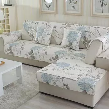 Хлопчатобумажная стеганая подушка для дивана, простые современные утепленные нескользящие чехлы для диванных подушек с современным принтом 70*70