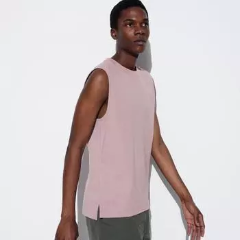 ХЛОПКОВАЯ ФУТБОЛКА UNIQLO JAPAN AIR RHYTHM БЕЗ РУКАВОВ 00 WHITE/S