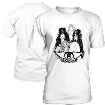 Хлопковая футболка Aerosmith Popular Band Draw The Line Album S 34XL T430