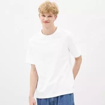 Футболка Gu By Uniqlo из хлопка с круглым вырезом и коротким рукавом 00 WHITE/XS