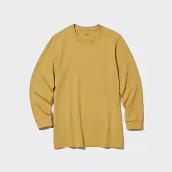 Хлопковая футболка с круглым вырезом UNIQLO Heattech, часть 9, очень теплая