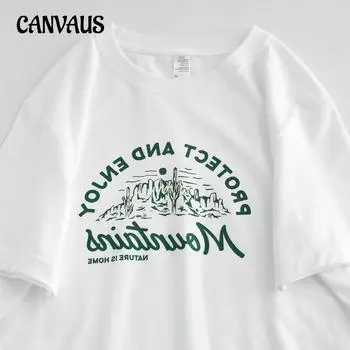 Хлопковая футболка с принтом, женская летняя футболка с коротким рукавом, свободный топ больших размеров M белый