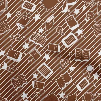 Хлопковая гибкая коричневая ткань oneOone, детская ткань для шитья, печатная ремесленная ткань в ярдах, 40 дюймов 42 Inch Wide - Viscose Chiffon чёрный