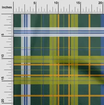 Хлопковая гибкая ткань oneOone с принтом в клетку Madras BTY 40 дюймов 42 Inch Wide - Viscose Chiffon чёрный