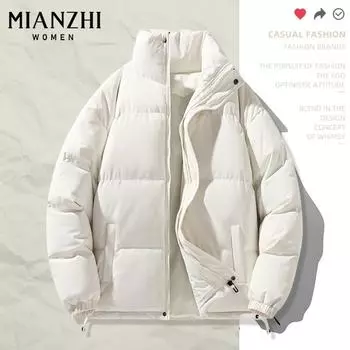 Хлопковая и хаки хлопковая утепленная одежда для женщин 2024 года новая зимняя утолщенная хлопковая утепленная куртка хлебная одежда для женщин стеганая куртка S темные хаки