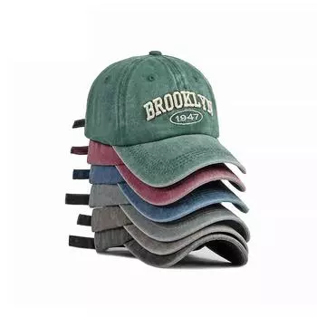 Хлопковая кепка для мужчин и женщин, весна-лето, солнцезащитный козырек, бейсболка с вышитыми буквами тёмно-синий