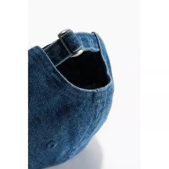 Хлопковая кепка HM с вышивкой из денима Blue Duck