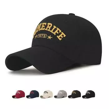 Хлопковая кепка с вышивкой букв, женская бейсболка, мужская шляпа Snapback, шляпы с солнцезащитным козырьком, шляпа для рыбалки, кепка чёрный/белый