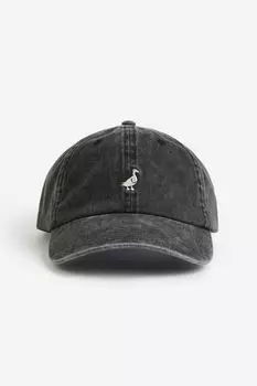 Хлопковая кепка с вышивкой HM Vintage Black Duck