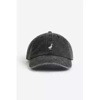 Хлопковая кепка с вышивкой HM Vintage Black Duck