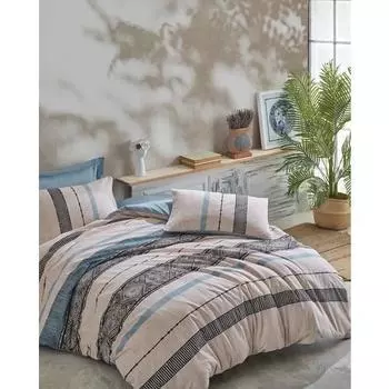 Хлопковая коробка Ethnic Ranforce Двойной пододеяльник Misti