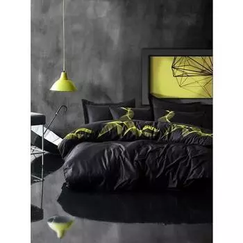 Хлопковая коробка с двойным хлопковым сатиновым пододеяльником Energy Yellow