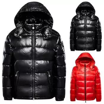 Хлопковая куртка для мужчин, утолщенная куртка на осень и зиму, весенняя и осенняя хлопковая куртка L чёрный