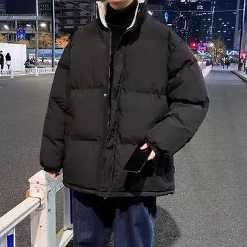 Хлопковая куртка для зимнего тепла, хлопковая куртка для хлеба, универсальная куртка с воротником-стойкой 8XL