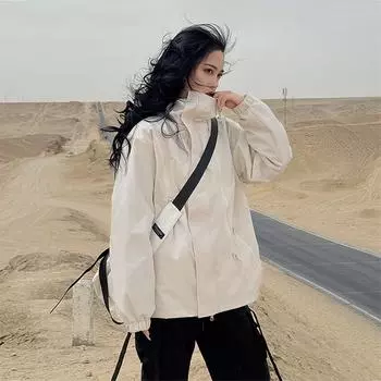 Хлопковая куртка женская осенне-зимняя новая повседневная куртка в гонконгском стиле верхняя куртка с капюшоном бейсбольная майка S чёрный