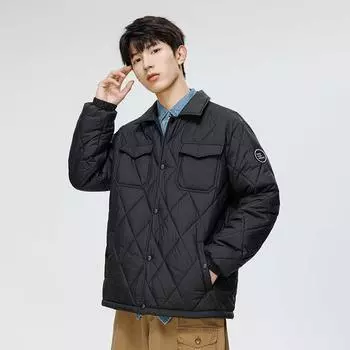 Хлопковая мужская однотонная куртка, модная свободная хлопковая одежда в клетку с бриллиантами большого размера, винтажные топы M зелёный