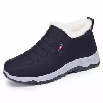 Хлопковая обувь, мужская зимняя, новый стиль, плюшевые и толстые зимние ботинки, повседневная мужская обувь, короткие ботинки, теплая женская обувь 45