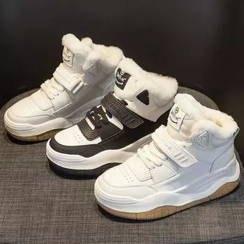 Хлопковая обувь Повседневные кроссовки 35 белый