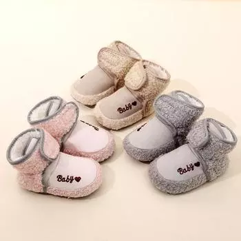 Хлопковая обувь с теплыми и мягкими зимними ботинками 16