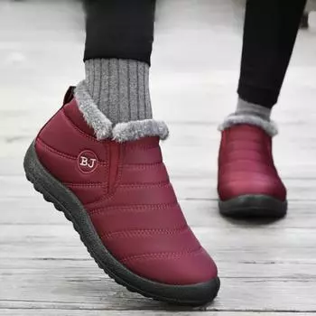 Хлопковая обувь зимние новые большие размеры зимние сапоги утепленные мягкие повседневные хлопковые сапоги для пары 36
