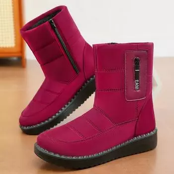 Хлопковая обувь зимняя женская хлопковая обувь для улицы теплые длинные сапоги для снега полиуретановые утолщенные сапоги с начесом 36