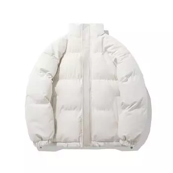 Хлопковая одежда для мужчин и женщин на осень и зиму, свободная и теплая куртка со стоячим воротником, куртка-хлеб XXXXL чёрный