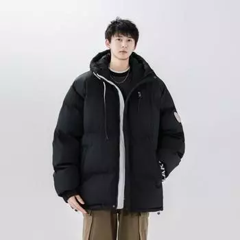 Хлопковая одежда Новая мужская хлопковая одежда Хлопковая одежда Большие размеры Хлопковая одежда Модная и простая M белый