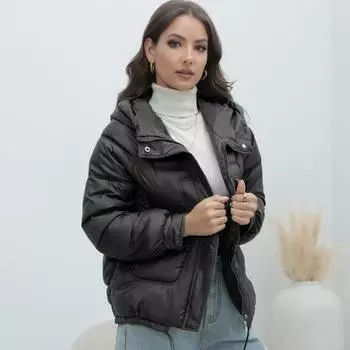 Хлопковая одежда, новая женская зимняя толстая хлопковая куртка, популярный товар, яркая цветная хлопковая куртка с воротником-стойкой S белый