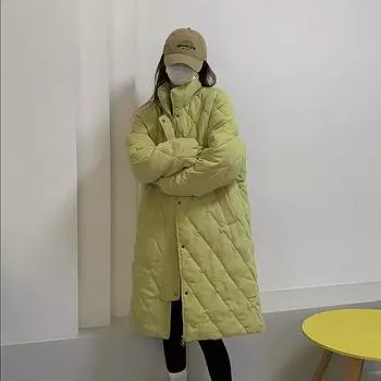 Хлопковая одежда женская одежда больших размеров из хлеба пуховая одежда из хлопка зимнее пальто длинная утолщенная хлопковая куртка новая тенденция S