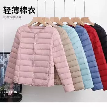 хлопковая одежда женская утолщенная внутренняя майка осень и зима короткая антисезонная большого размера для среднего и пожилого возраста теплая хлопковая одежда M 90-50kg