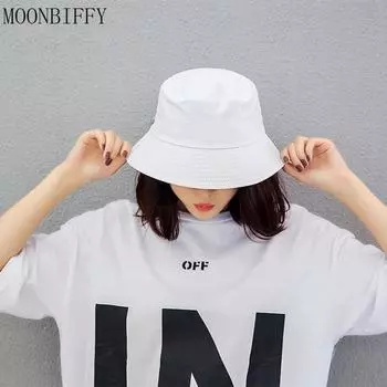 Хлопковая панама унисекс, женская летняя солнцезащитная панама, мужская однотонная шляпа от солнца, шляпа-федора, уличная рыбацкая шляпа, пляжная кепка тёмно-синий