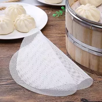 Хлопковая подкладка для пароварки, круглая хлопковая марля, коврик для пароварки, фаршированные булочки, паровой хлеб, пароварка, кухонные принадлежности для приготовления пищи