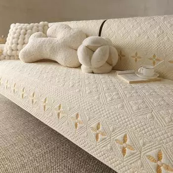 Хлопковая подушка для дивана, хлопковая ткань, нескользящая, простая, универсальная, из стираного хлопка, чехол для дивана, новый чехол, тканевая подушка 70*70cm