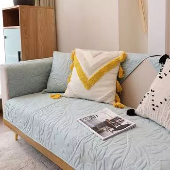 Хлопковая подушка для дивана, нескользящая стеганая ткань, простая современная подушка, домашний декор, подушка для чехла на диван 70x70