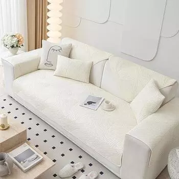 Хлопковая подушка для дивана. Нескользящий хлопковый чехол Four Seasons. Простая подушка для дивана. 70*70