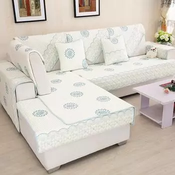 Хлопковая подушка для дивана, обычные ткани Four Seasons, нескользящее простое современное хлопковое полотенце для дивана 70*70