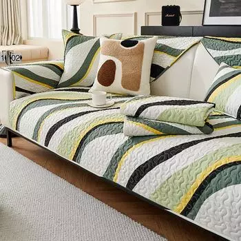 Хлопковая подушка для дивана с принтом, полотенце на спинку, европейский классический чехол для дивана, ткань, универсальный нескользящий чехол для дивана, подлокотник, полотенце 70*70cm