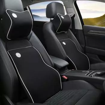 Хлопковая подушка с эффектом памяти для шеи, поясничная поддержка, дышащий автомобильный подголовник, поясная подушка, авто подушка для шеи, подушка для подголовника Waist Pillow