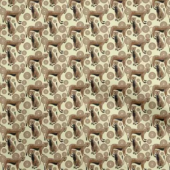 Хлопковая поплиновая коричневая ткань oneOone, детская ткань с животными для шитья, ткань для рукоделия с принтом в ярдах, 42 дюйма 42 Inch Wide - Viscose Chiffon зелёный