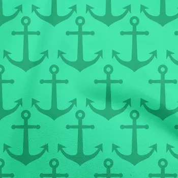 Хлопковая поплиновая зеленая ткань oneOone, принадлежности для морского квилтинга, швейная ткань с принтом, 42 дюйма в дворе 42 Inch Wide - Viscose Chiffon средний синий